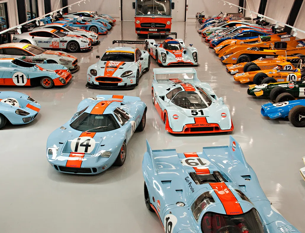 ROFGO Gulf-themed car collection